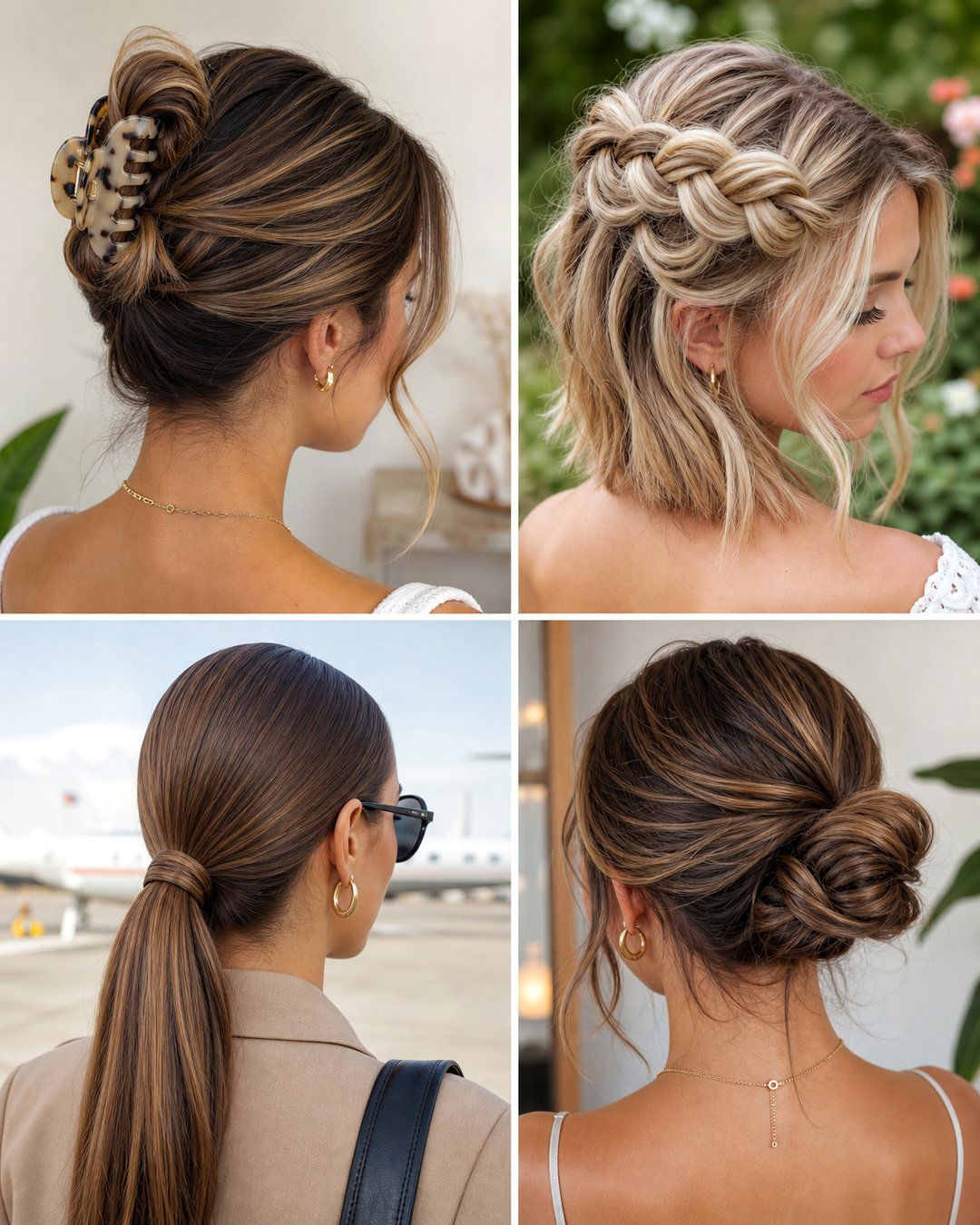 25 Easy Travel Hairstyles for Medium Hair on the Go