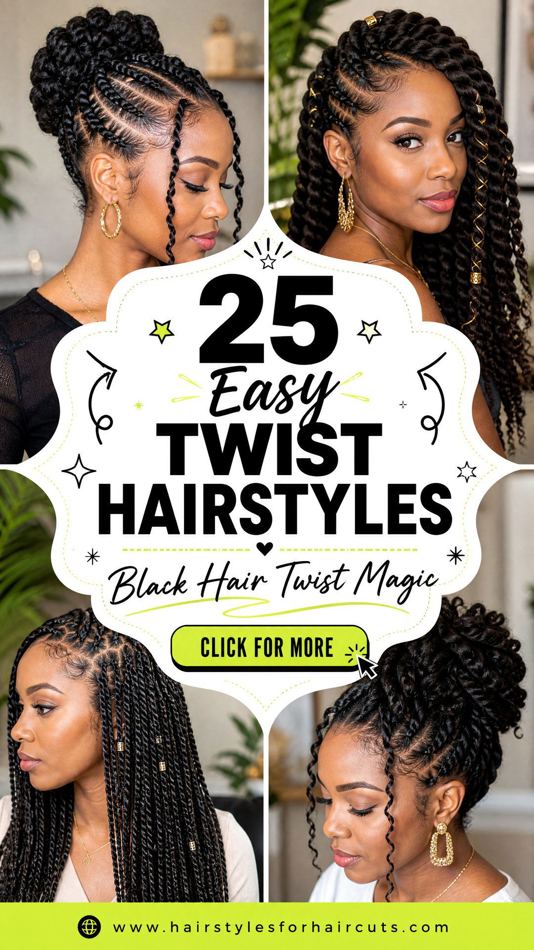 25 Easy Twist Hairstyles for Black Hair to Try - 25 Easy Twist Hairstyles for Black Hair to Try