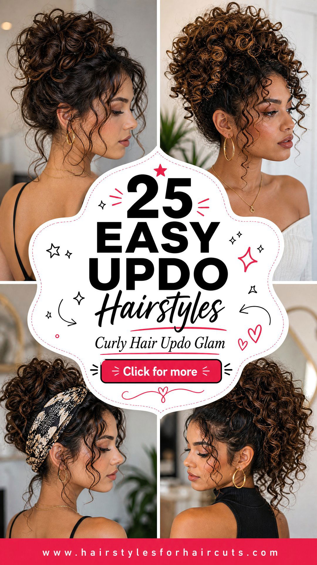 25 Easy Updo Hairstyles for Curly Hair to Rock - 25 Easy Updo Hairstyles for Curly Hair to Rock