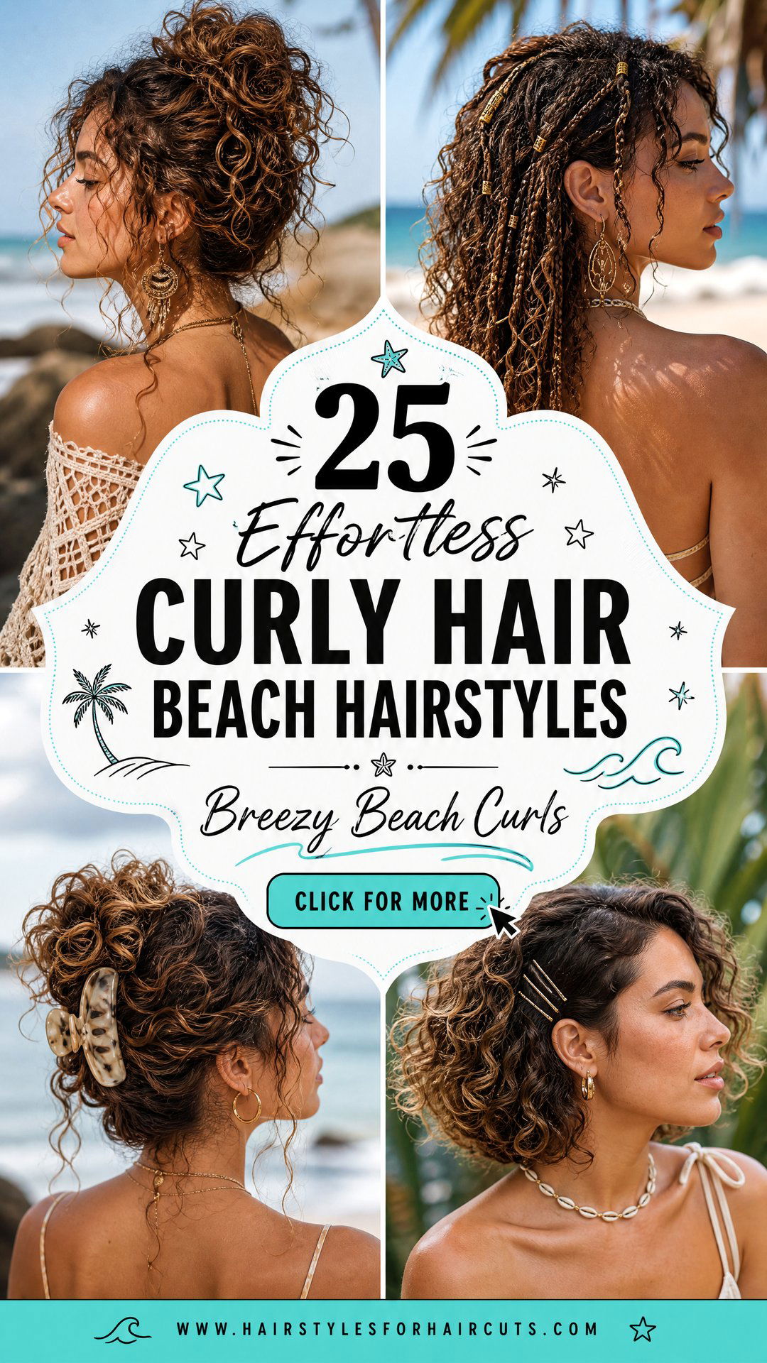 25 Effortless Curly Hair Beach Hairstyles to Try - 25 Effortless Curly Hair Beach Hairstyles to Try