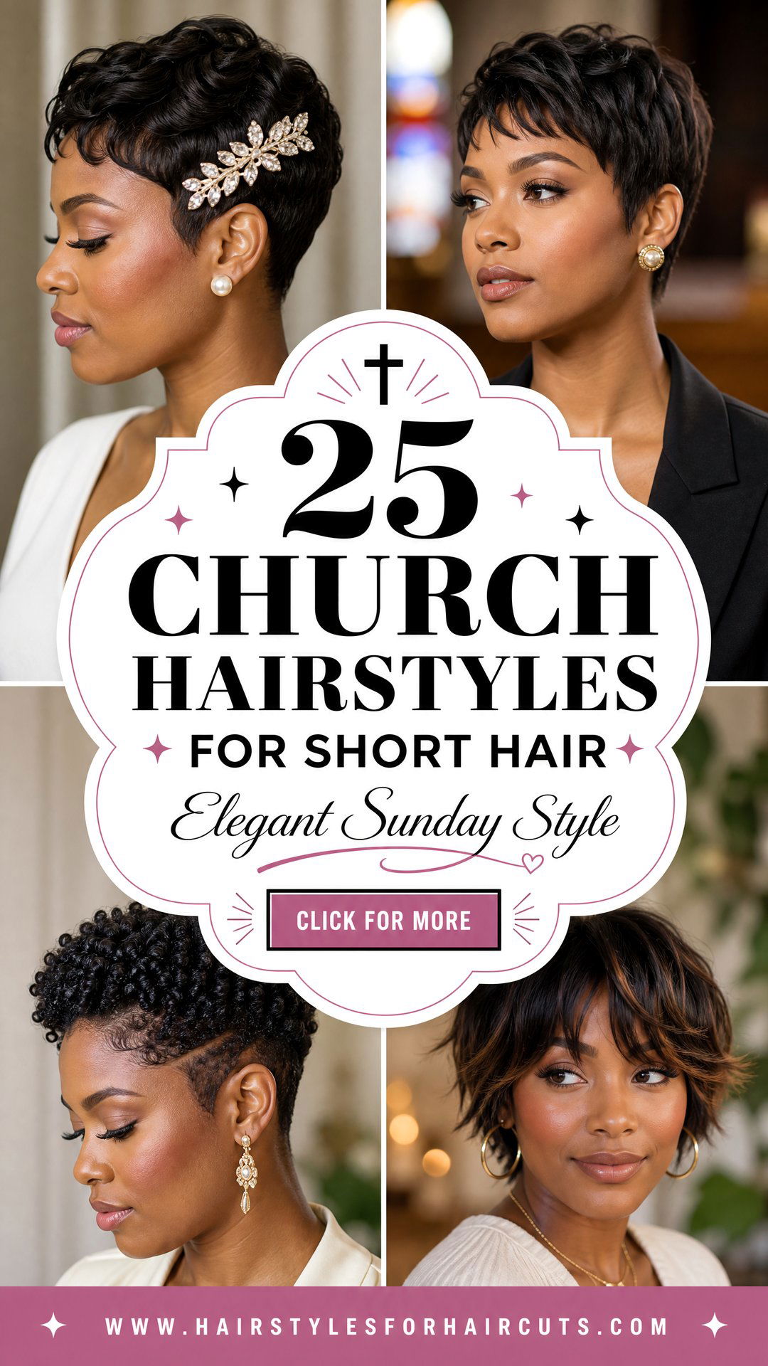 25 Elegant Church Hairstyles for Short Hair - 25 Elegant Church Hairstyles for Short Hair