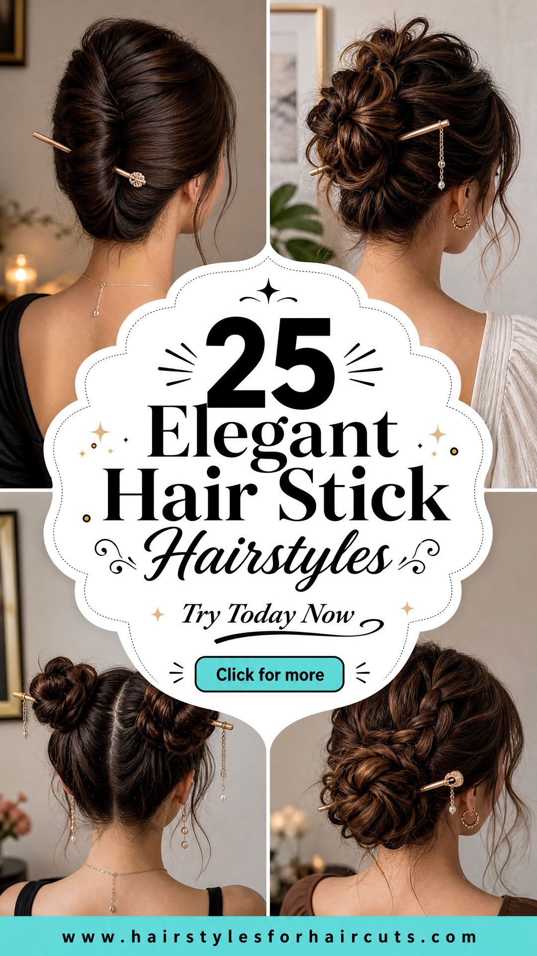 25 Elegant Hair Stick Hairstyles to Try Today - 25 Elegant Hair Stick Hairstyles to Try Today
