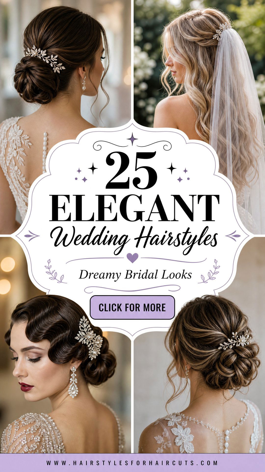 25 Elegant Hairstyles for Wedding Day Bridal Inspiration - 25 Elegant Hairstyles for Wedding Day Bridal Inspiration
