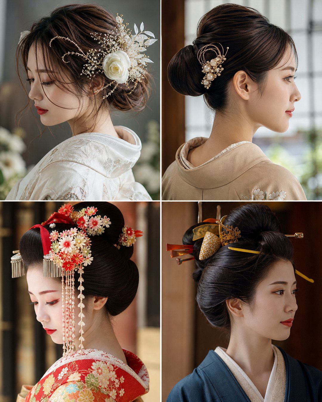 25 Elegant Long Hair Traditional Japanese Hairstyles