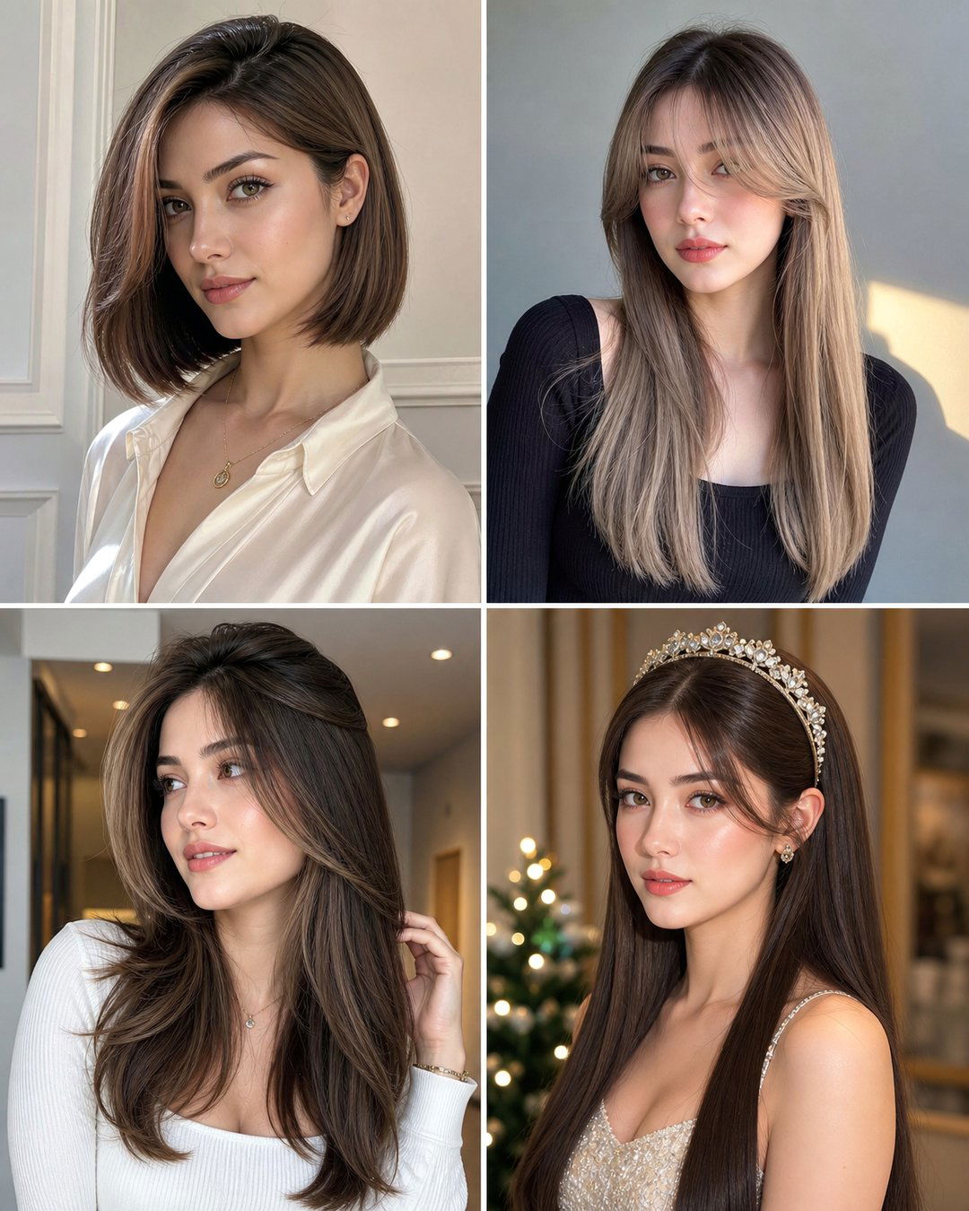 25 Elegant Straight Hair Hairstyles for Wedding Day