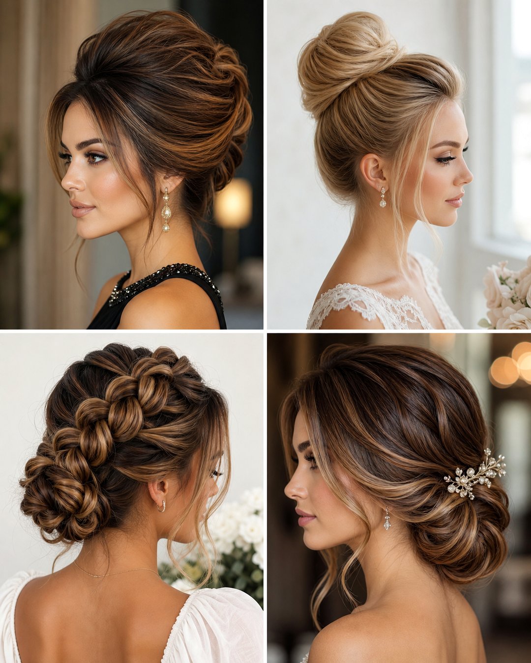 25 Elegant Up Hairstyles for Long Hair Wedding Looks