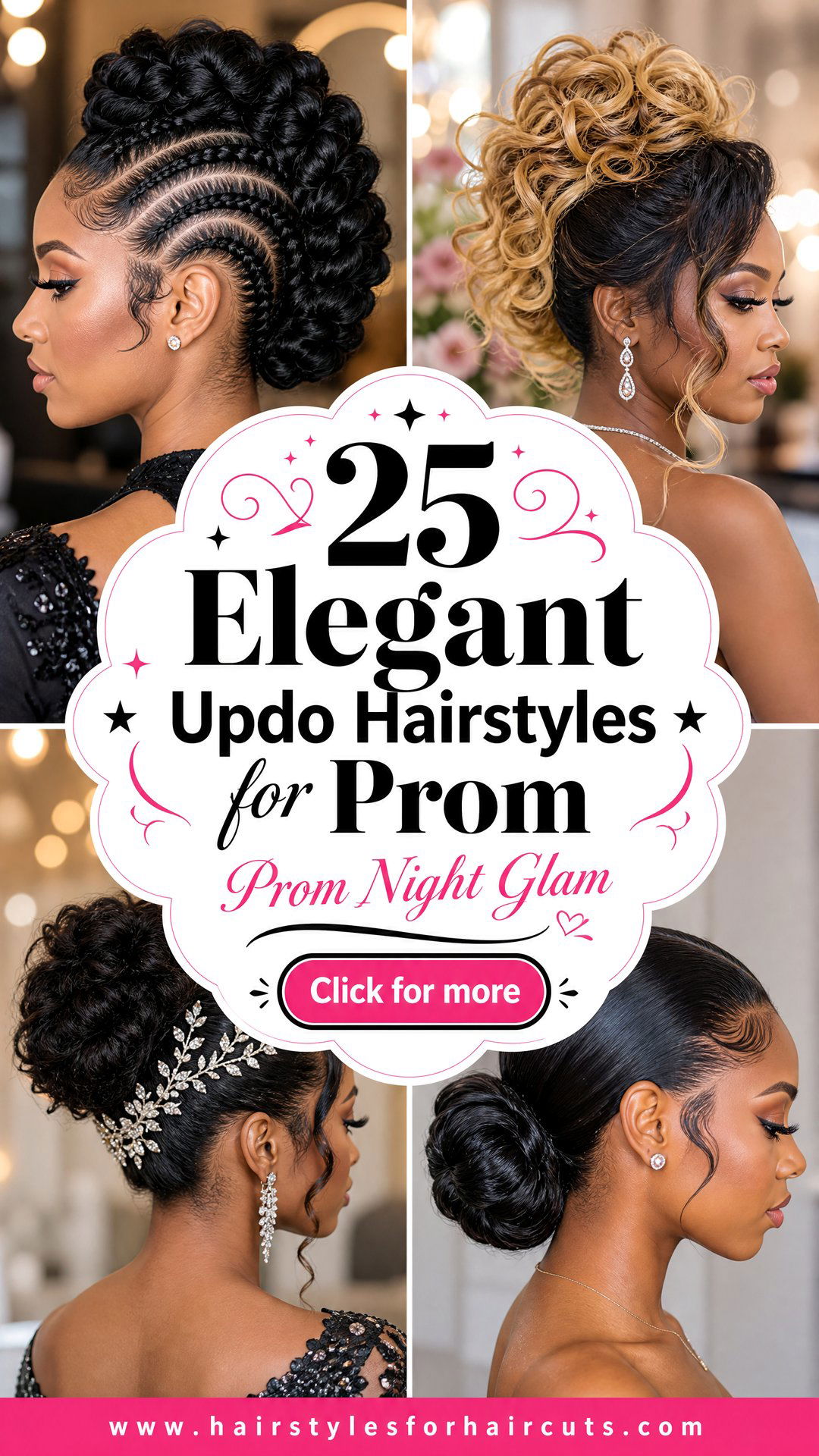 25 Elegant Updo Hairstyles for Prom Black Hair Ideas - 25 Elegant Updo Hairstyles for Prom Black Hair Ideas