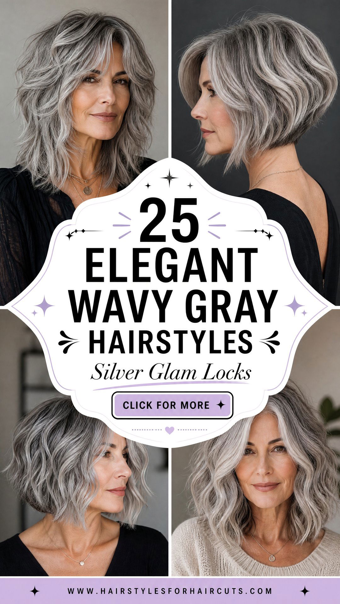 25 Elegant Wavy Gray Hairstyles to Embrace Silver Locks - 25 Elegant Wavy Gray Hairstyles to Embrace Silver Locks