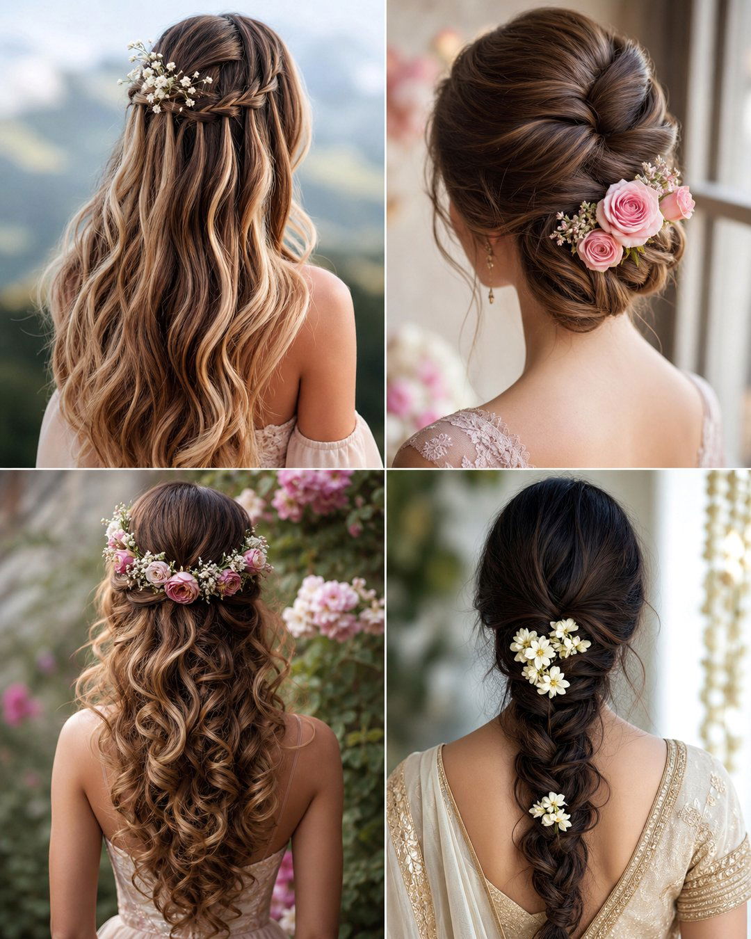 25 Elegant Wedding Hairstyles for Saree Looks