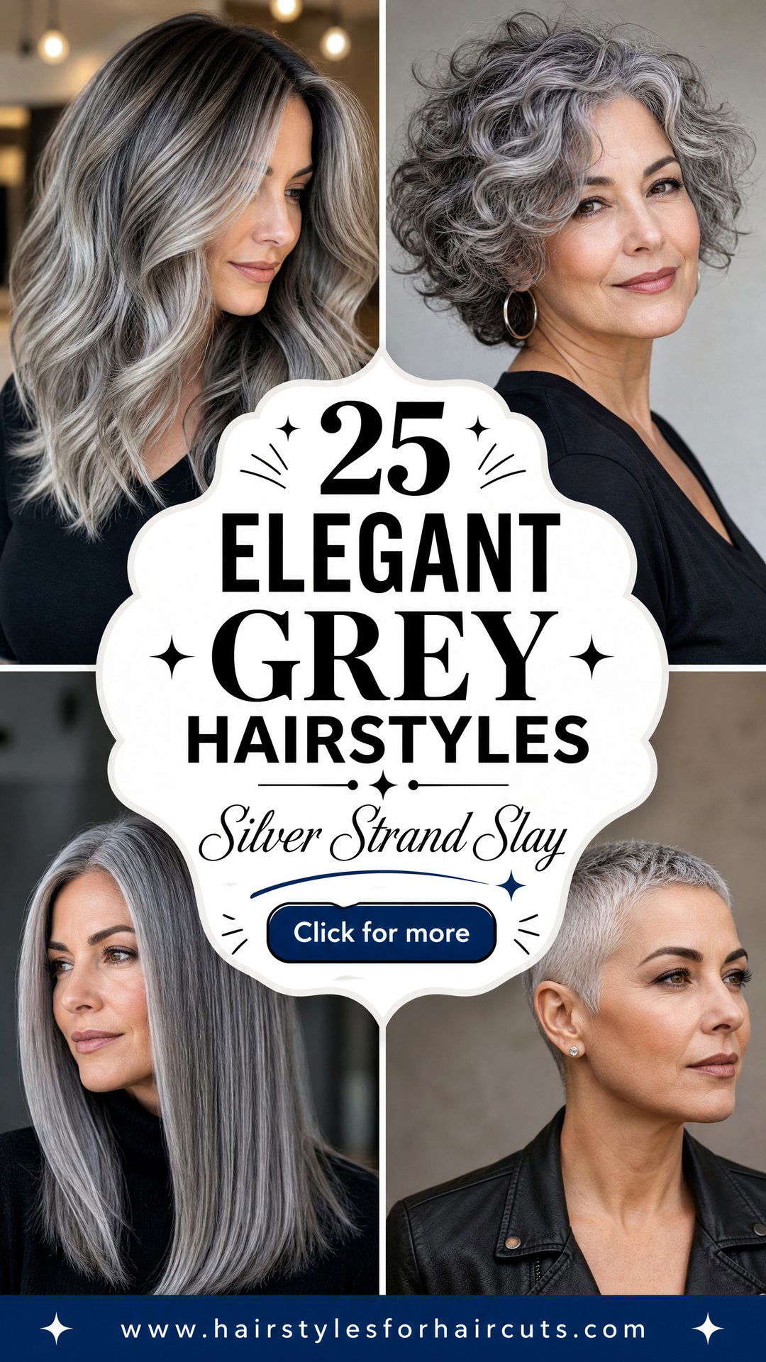 25 Elegant Women Grey Hairstyles to Slay Silver Strands - 25 Elegant Women Grey Hairstyles to Slay Silver Strands