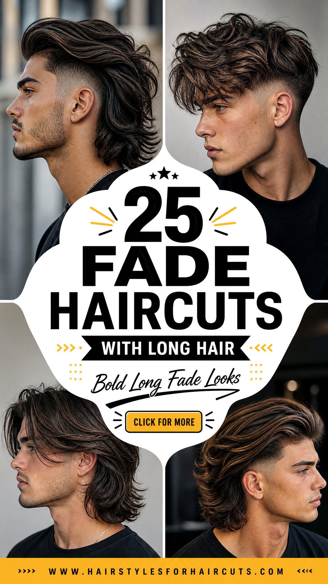 25 Fade Haircuts With Long Hair for a Bold Look - 25 Fade Haircuts With Long Hair for a Bold Look