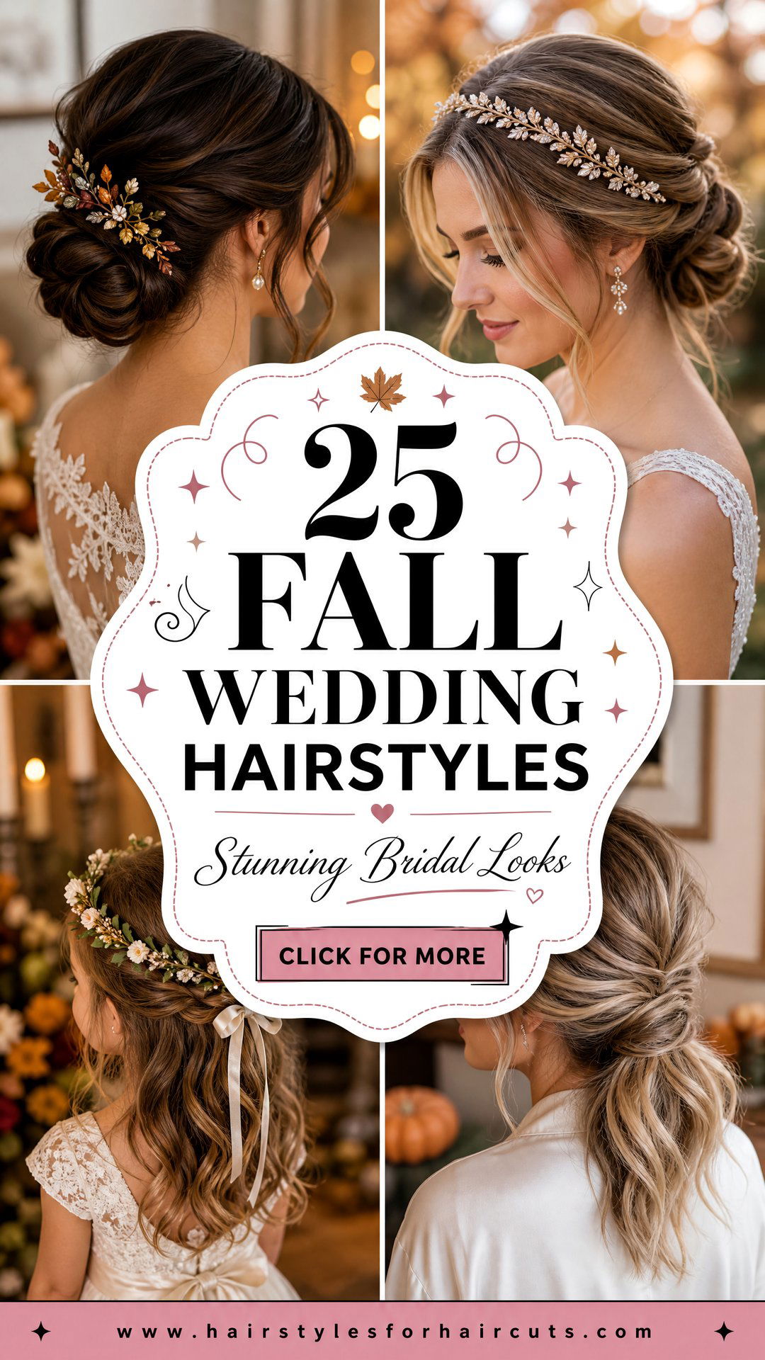 25 Fall Wedding Hairstyles for a Stunning Bride - 25 Fall Wedding Hairstyles for a Stunning Bride