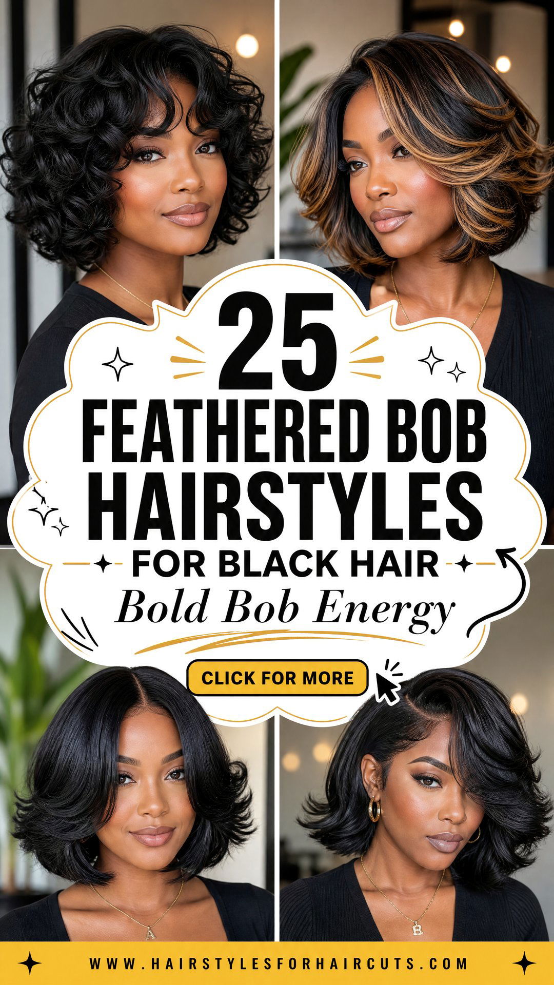 25 Feathered Bob Hairstyles for Black Hair Ideas - 25 Feathered Bob Hairstyles for Black Hair Ideas