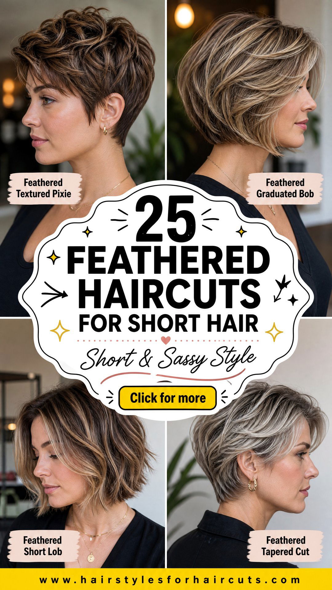 25 Feathered Haircuts for Short Hair to Inspire You - 25 Feathered Haircuts for Short Hair to Inspire You