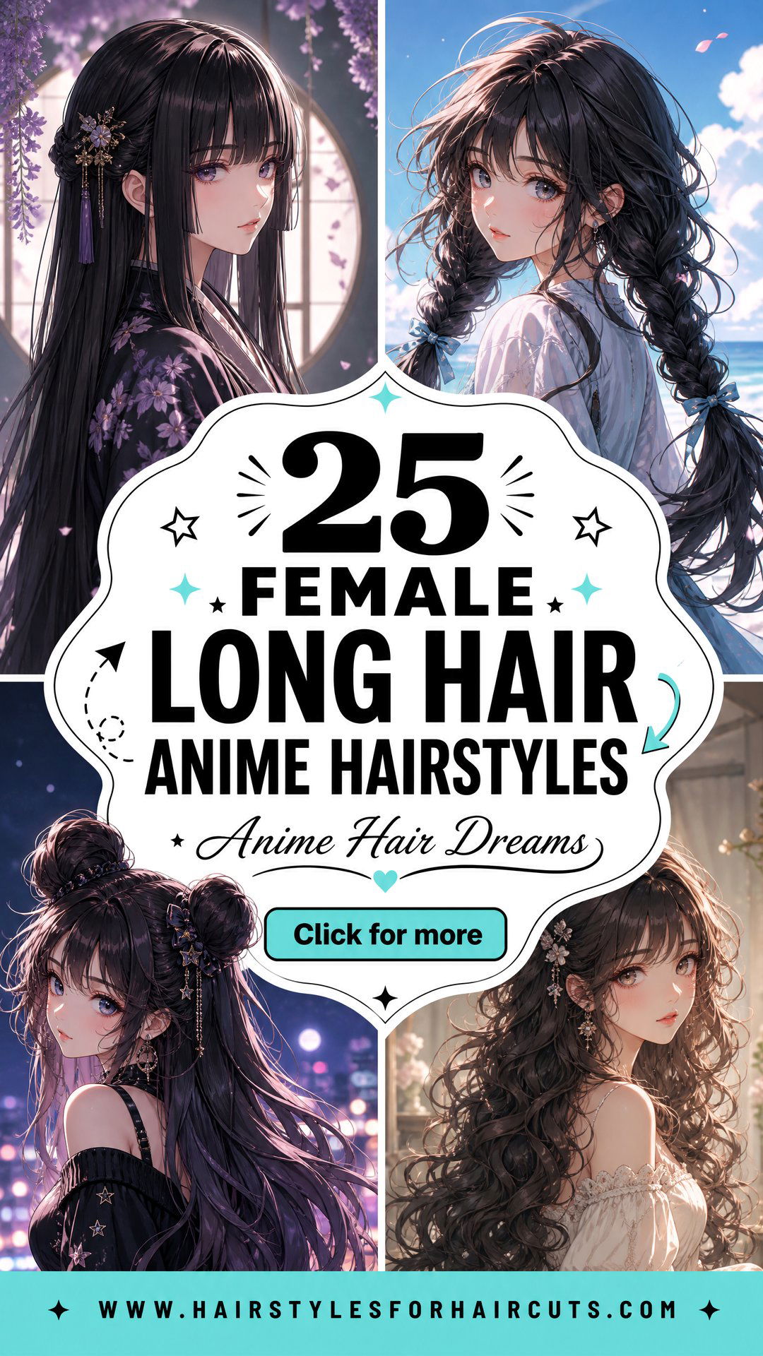 25 Female Long Hair Anime Hairstyles for Inspiration - 25 Female Long Hair Anime Hairstyles for Inspiration