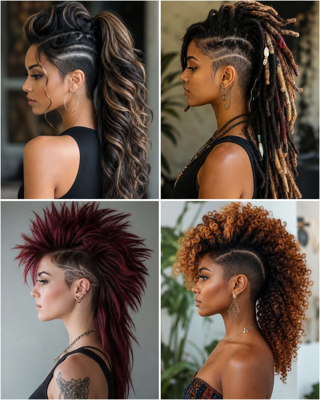 25 Female Mohawk Hairstyles Long Hair Ideas to Try