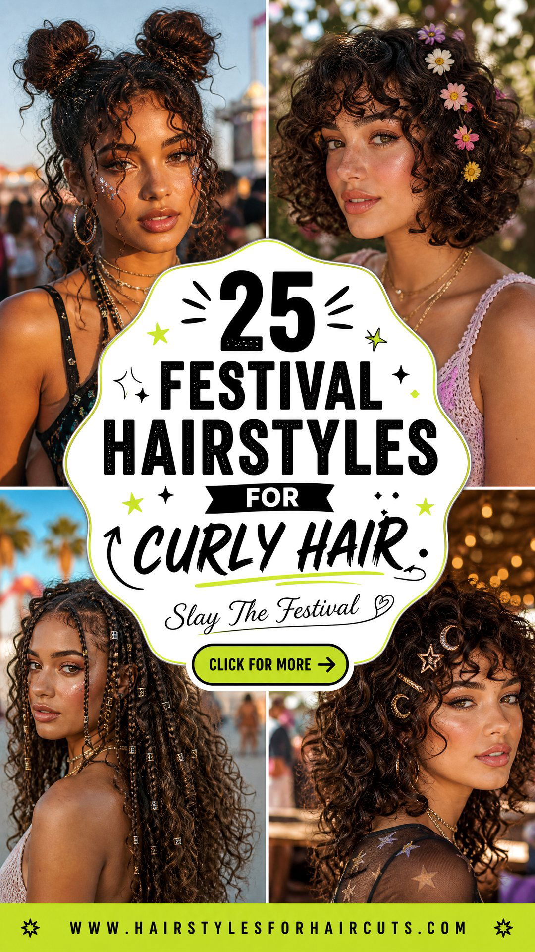 25 Festival Hairstyles for Curly Hair to Slay In - 25 Festival Hairstyles for Curly Hair to Slay In