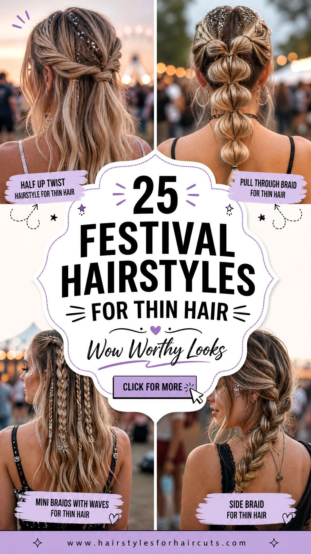 25 Festival Hairstyles for Thin Hair That Wow - 25 Festival Hairstyles for Thin Hair That Wow