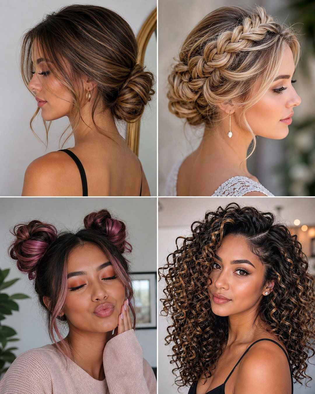 25 Festive Holiday Hairstyles to Sparkle and Shine