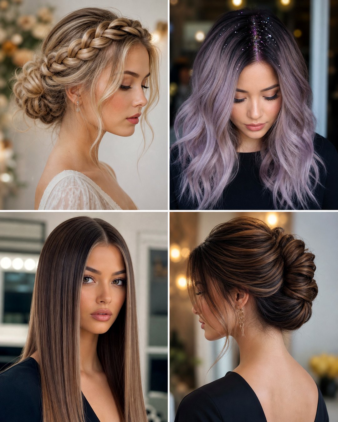 25 Festive Long Hair Christmas Hairstyles to Try