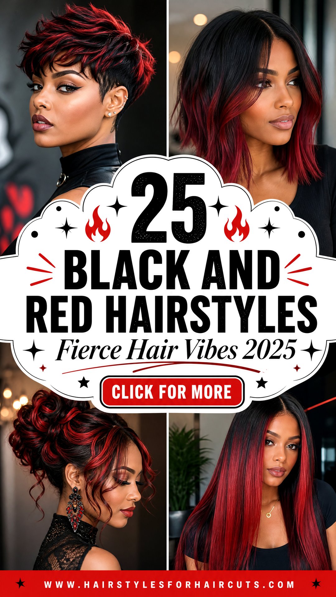 25 Fierce Black and Red Hairstyles to Rock in 2025 - 25 Fierce Black and Red Hairstyles to Rock in 2025