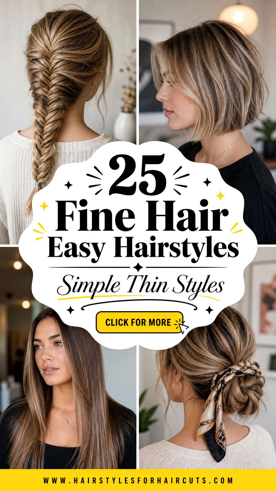 25 Fine Hair Easy Hairstyles for Thin Hair to Try - 25 Fine Hair Easy Hairstyles for Thin Hair to Try