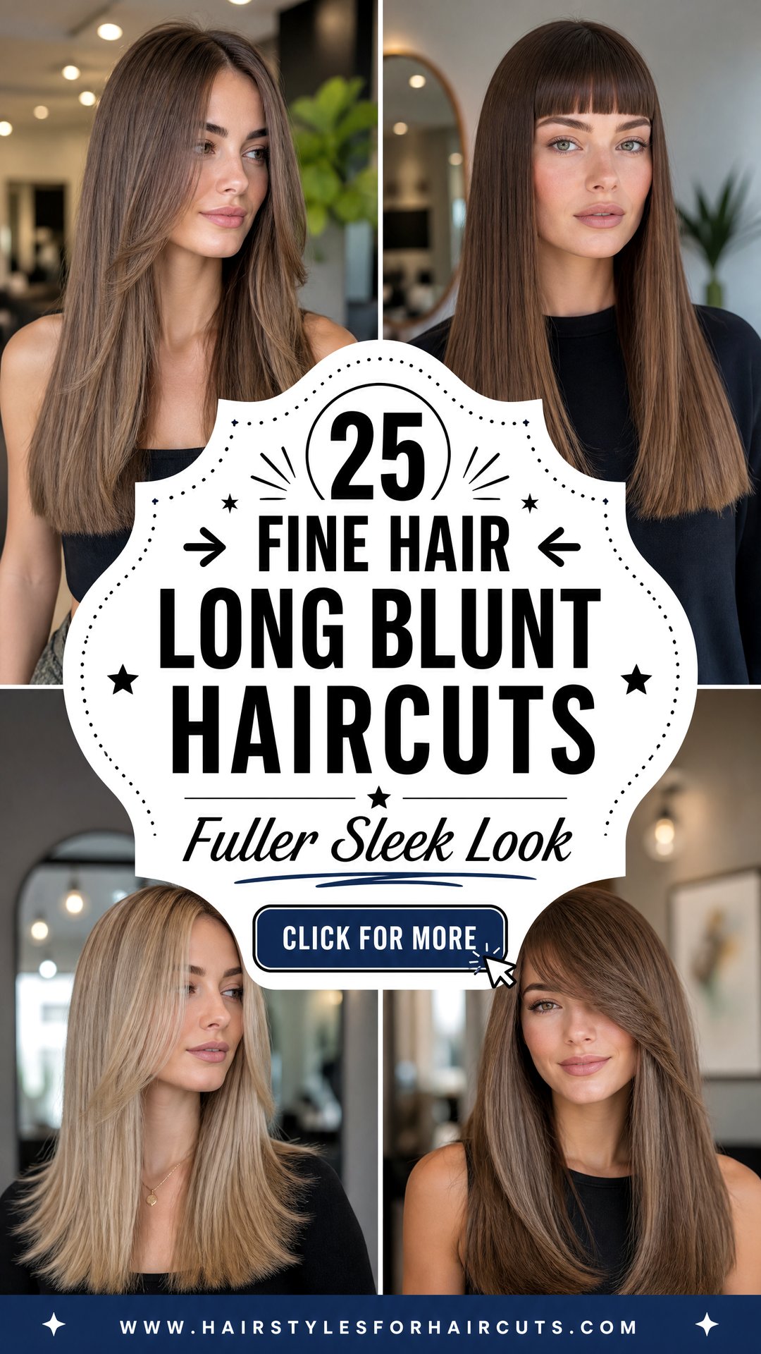 25 Fine Hair Long Blunt Haircuts for Fuller Look - 25 Fine Hair Long Blunt Haircuts for Fuller Look