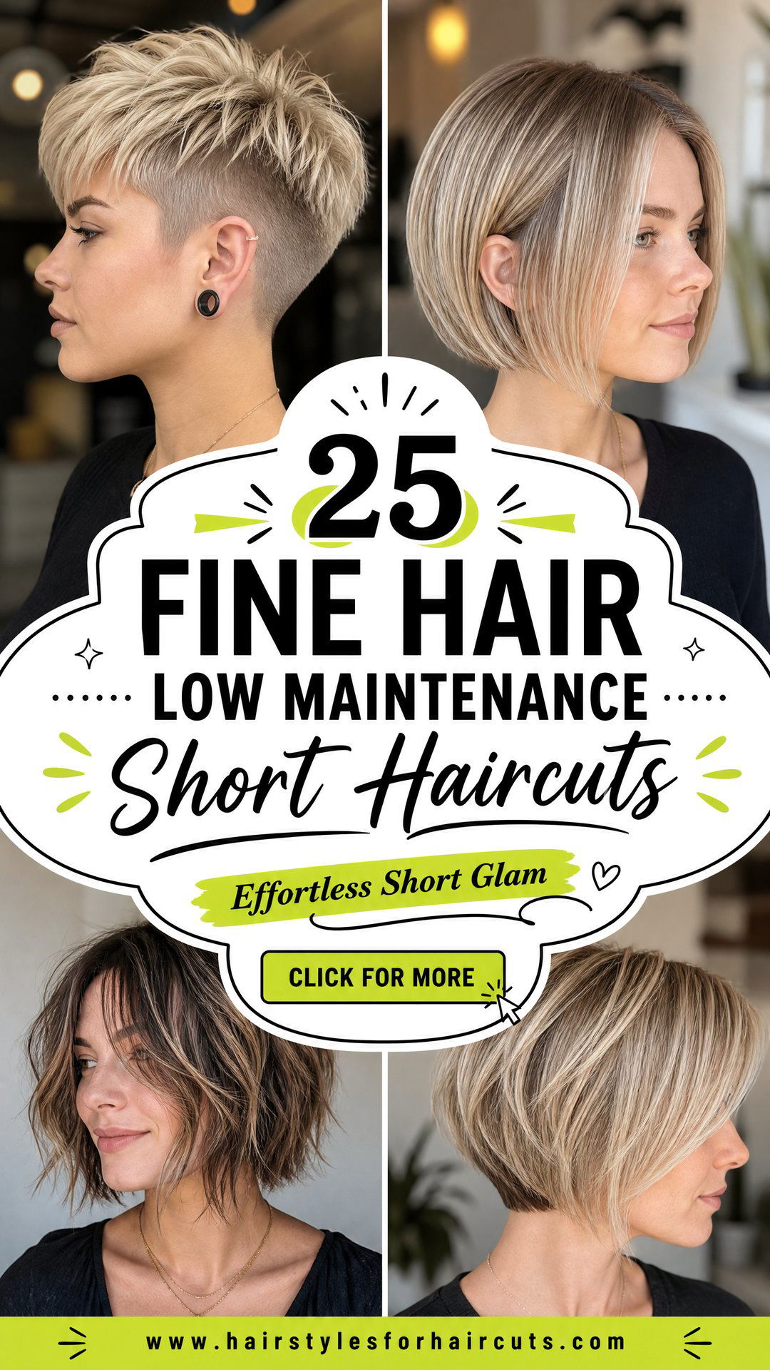 25 Fine Hair Low Maintenance Short Haircuts to Try - 25 Fine Hair Low Maintenance Short Haircuts to Try