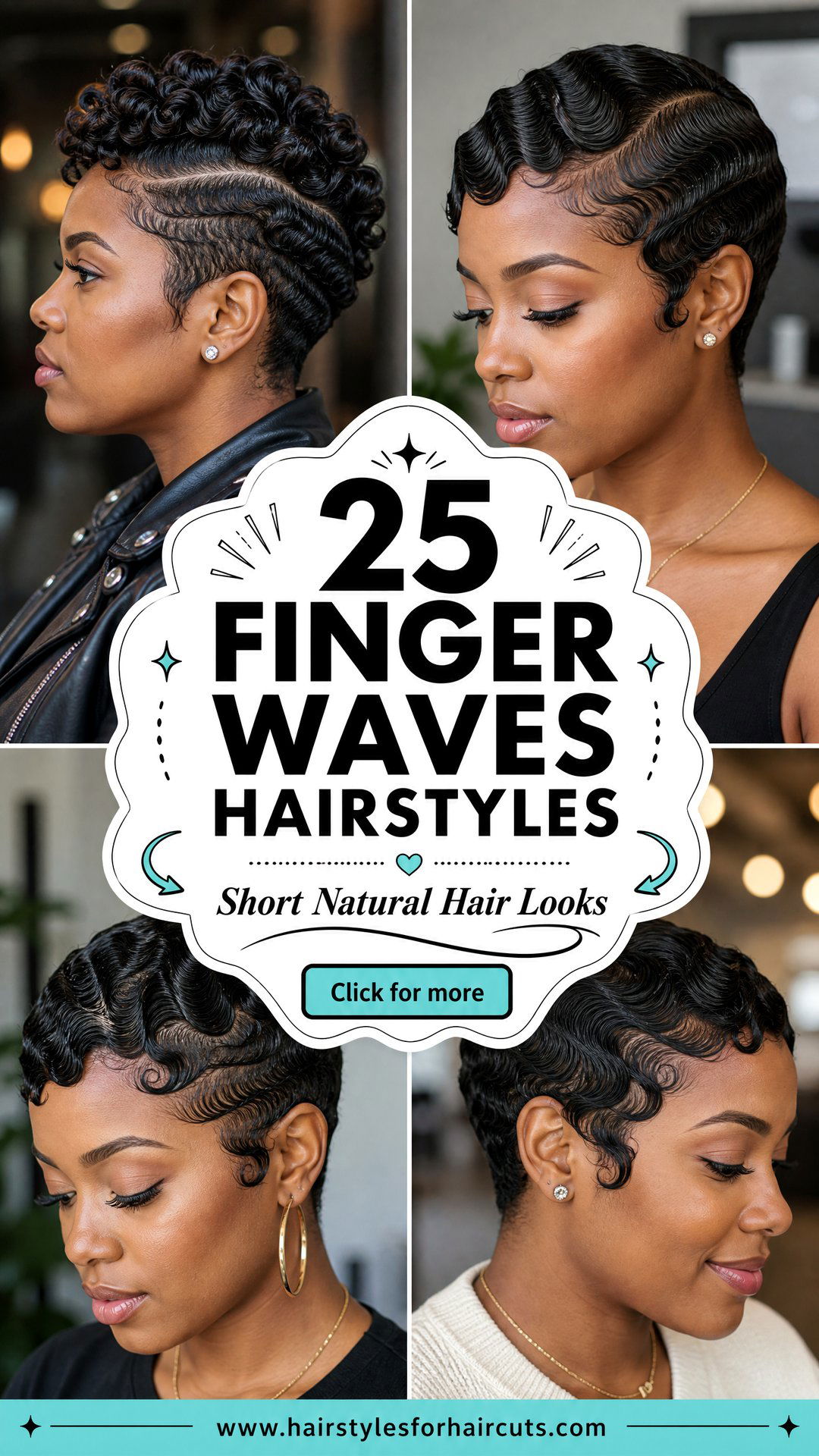 25 Finger Waves Hairstyles for Short Natural Hair - 25 Finger Waves Hairstyles for Short Natural Hair
