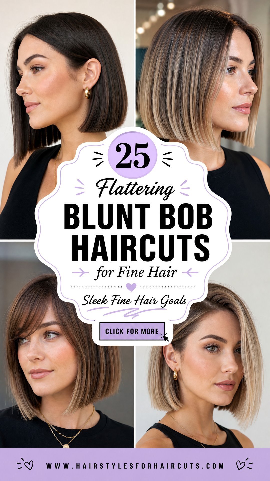 25 Flattering Blunt Bob Haircuts for Fine Hair to Love - 25 Flattering Blunt Bob Haircuts for Fine Hair to Love