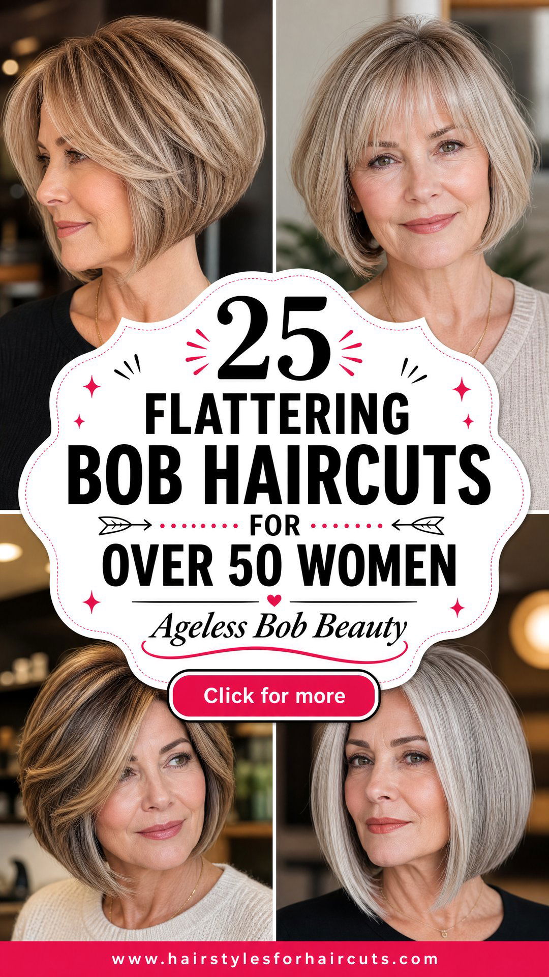 25 Flattering Bob Haircuts for Over 50 Women - 25 Flattering Bob Haircuts for Over 50 Women