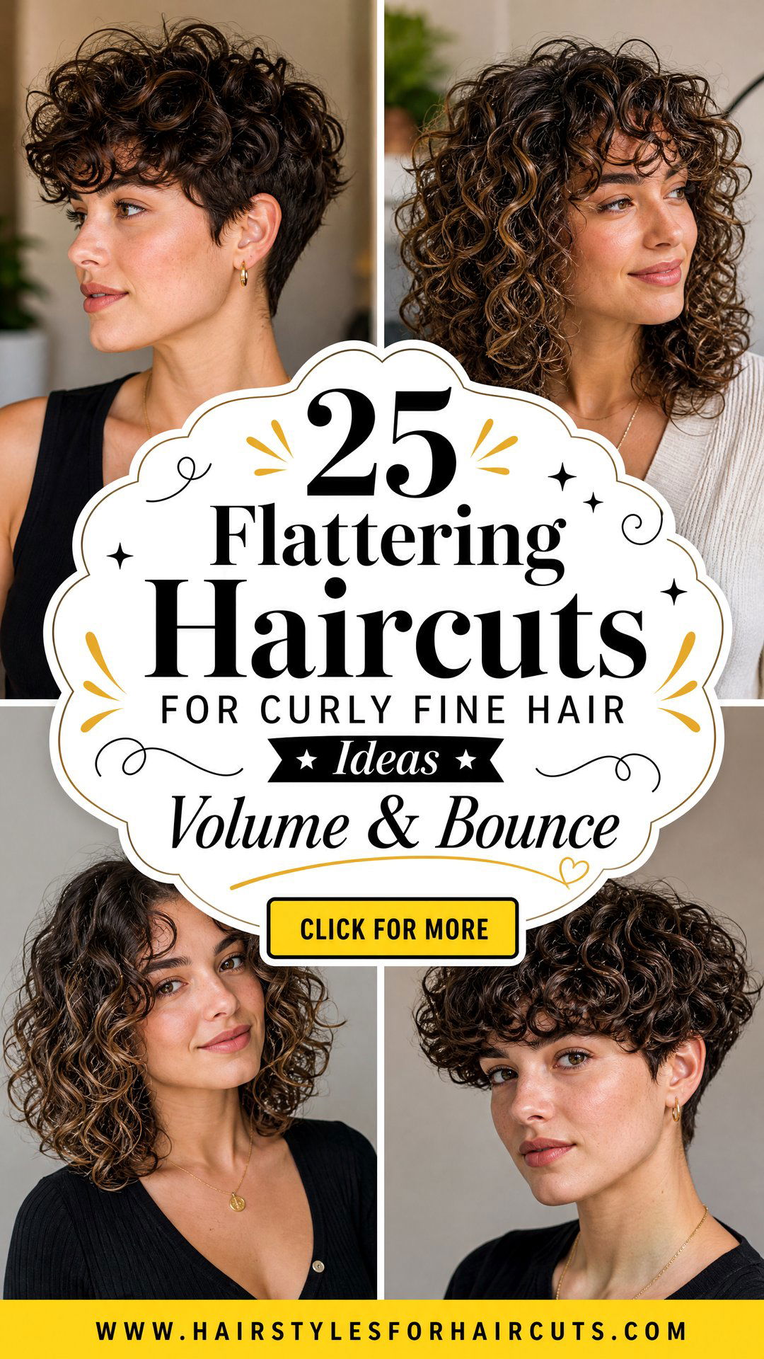 25 Flattering Haircuts for Curly Fine Hair Ideas - 25 Flattering Haircuts for Curly Fine Hair Ideas