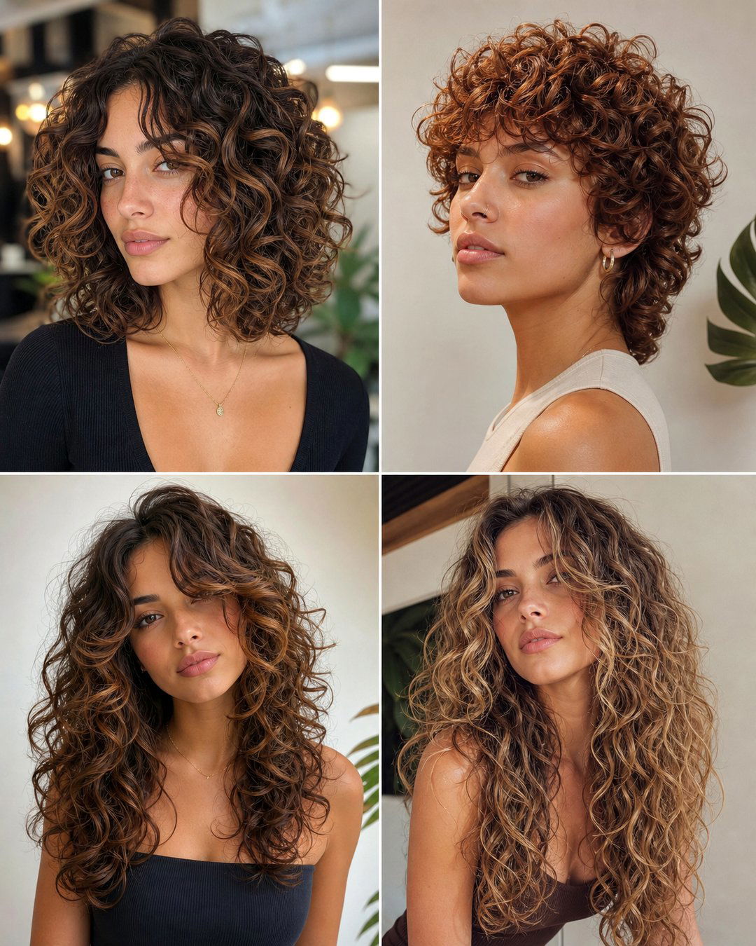 25 Flattering Haircuts for Curly Hair Round Face