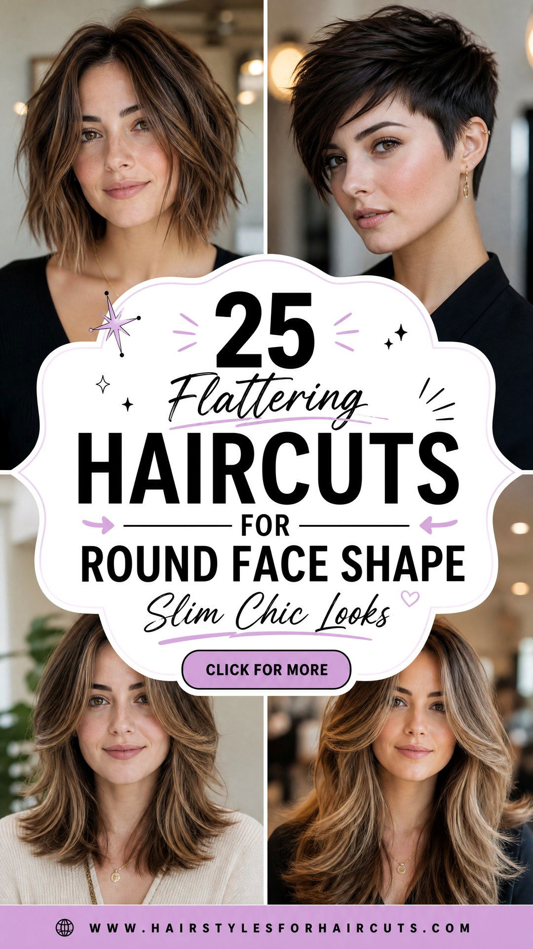 25 Flattering Haircuts for Round Face Shape - 25 Flattering Haircuts for Round Face Shape