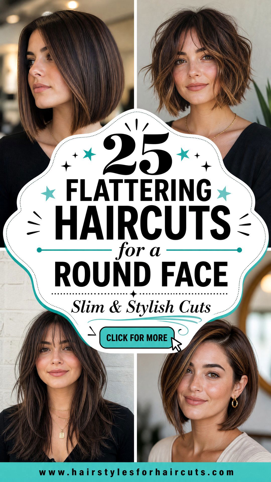 25 Flattering Haircuts for a Round Face Shape - 25 Flattering Haircuts for a Round Face Shape