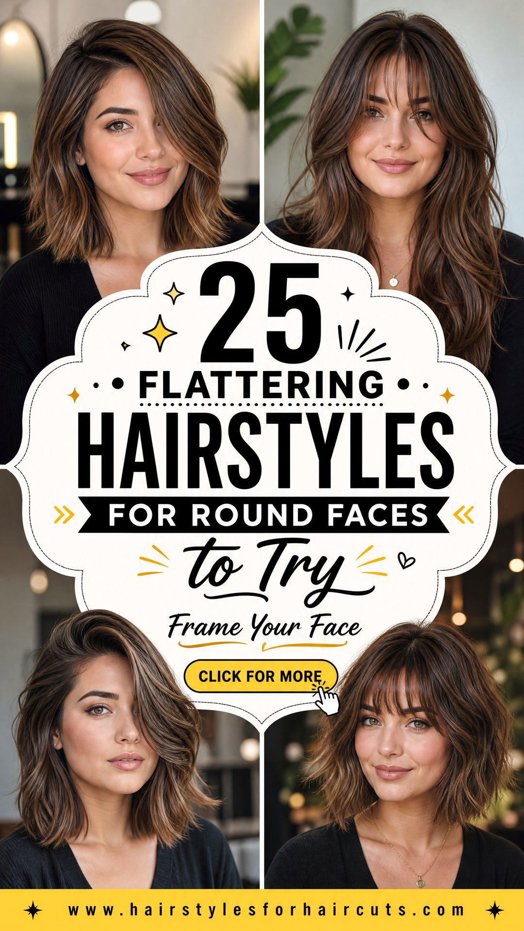 25 Flattering Hairstyles for Round Faces to Try - 25 Flattering Hairstyles for Round Faces to Try