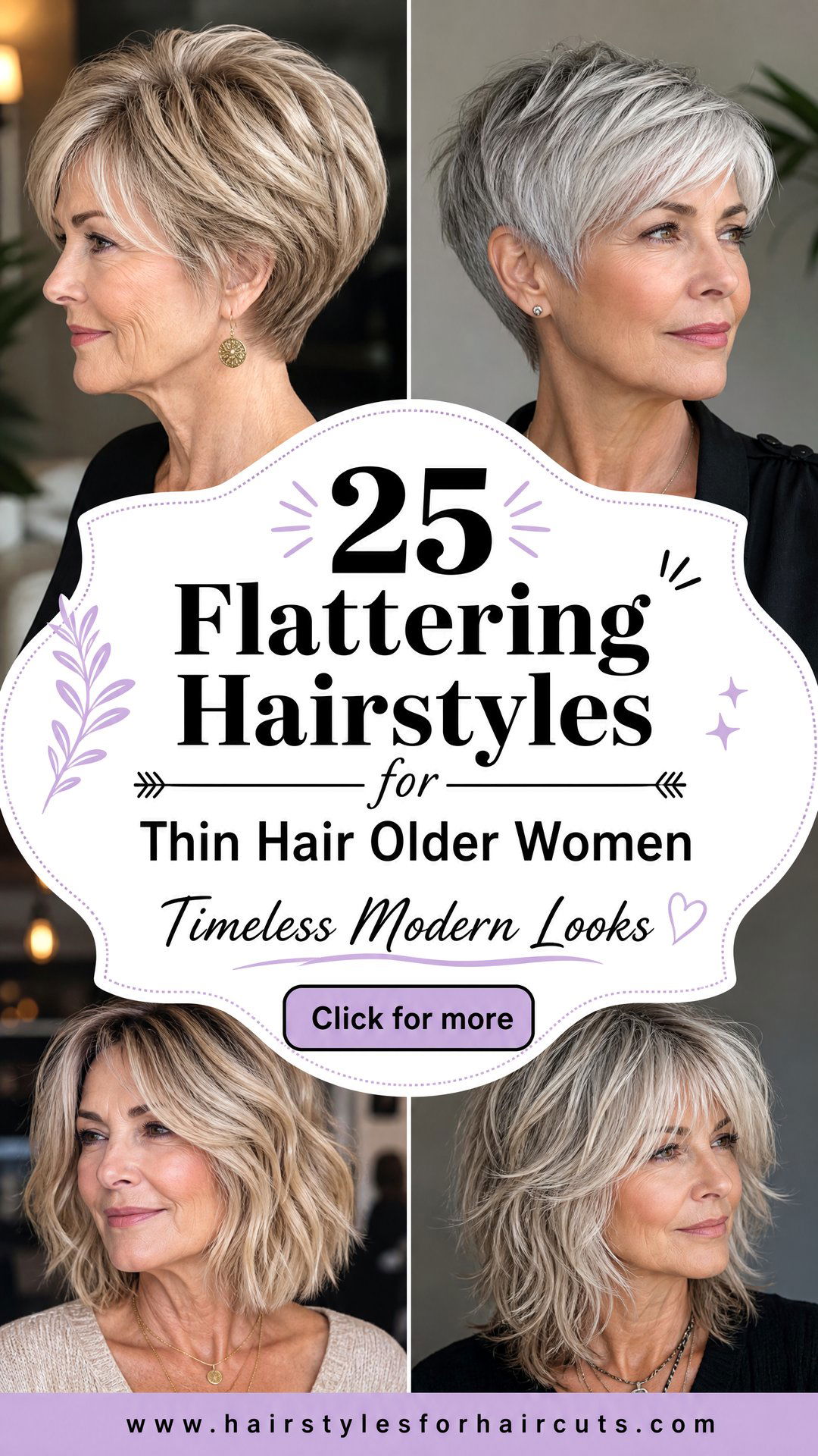 25 Flattering Hairstyles for Thin Hair Older Women - 25 Flattering Hairstyles for Thin Hair Older Women