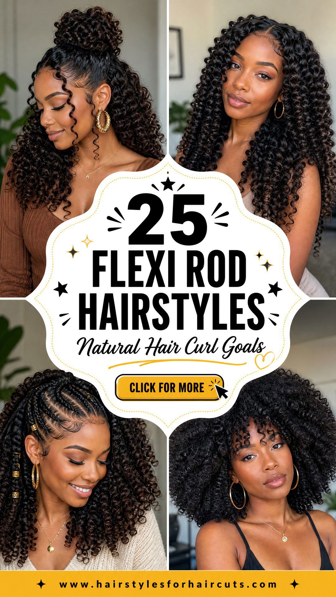 25 Flexi Rod Hairstyles on Natural Hair Curl Goals - 25 Flexi Rod Hairstyles on Natural Hair: Curl Goals