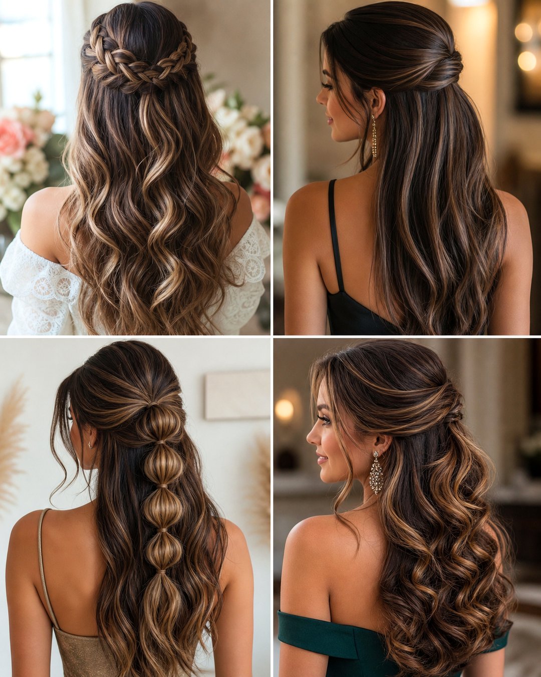 25 Formal Hairstyles for Long Hair Half Up Ideas