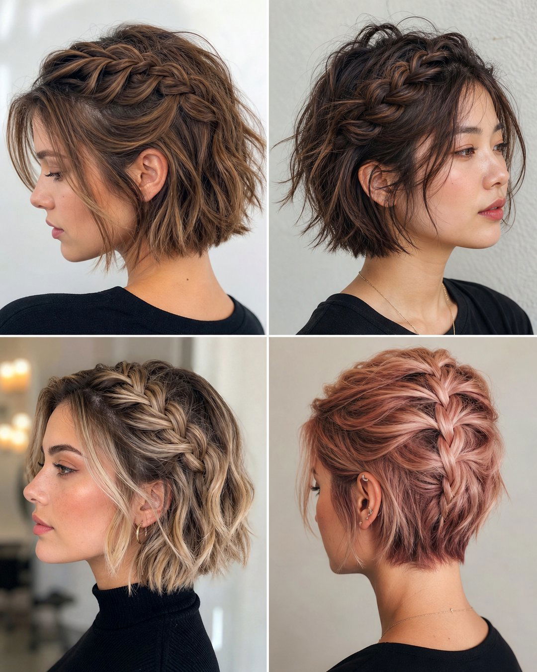 25 French Braid Hairstyles for Short Hair Ideas