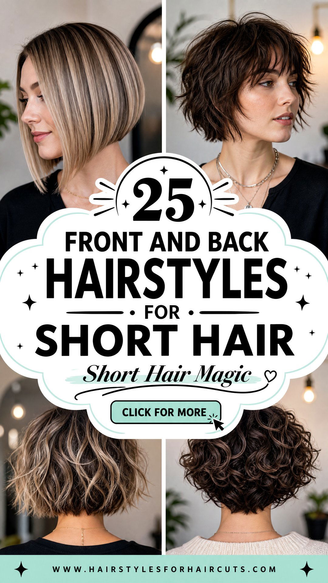 25 Front and Back Hairstyles for Short Hair to Try Now - 25 Front and Back Hairstyles for Short Hair to Try Now