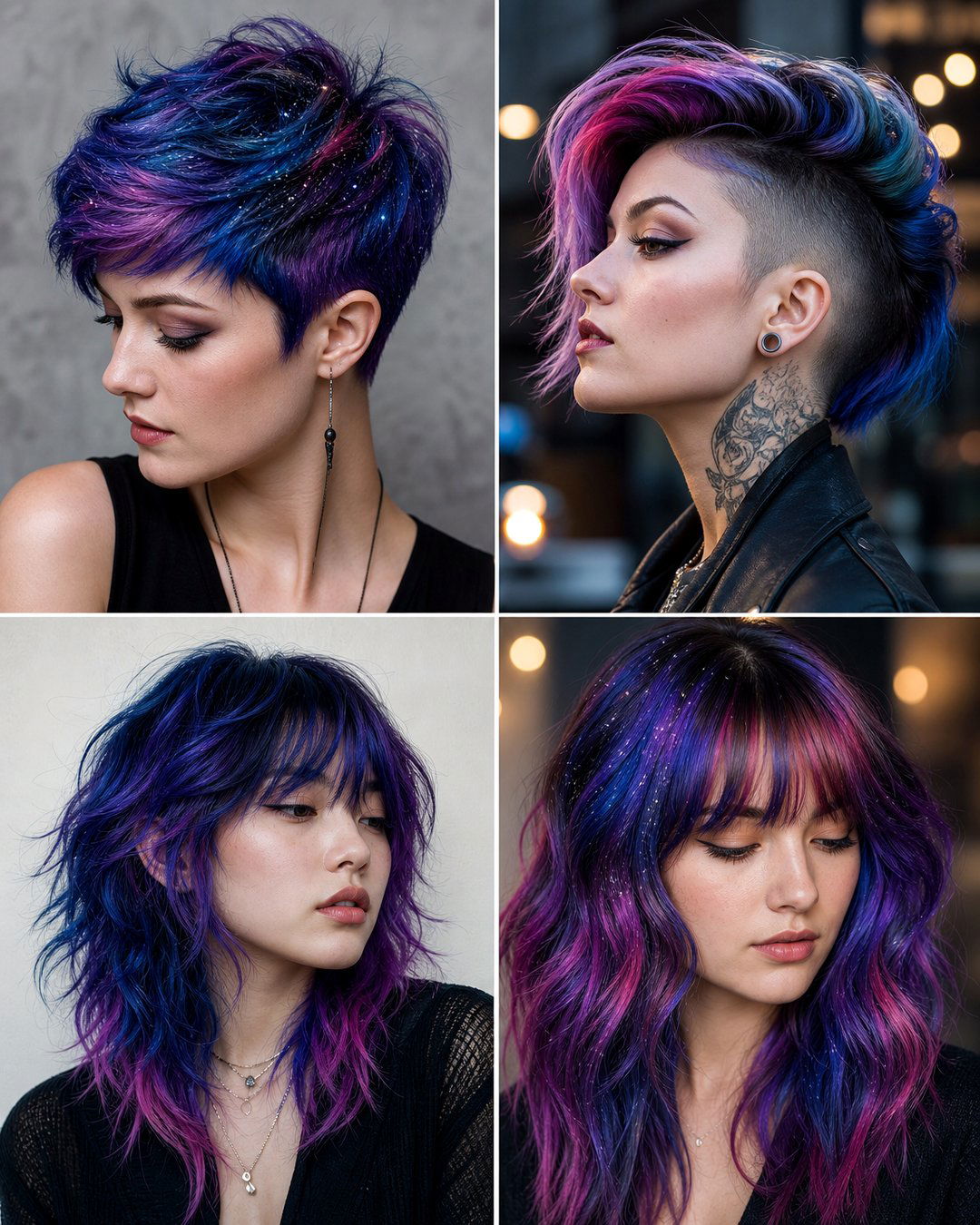 25 Galaxy Hairstyles Cosmic Hair Color Inspiration