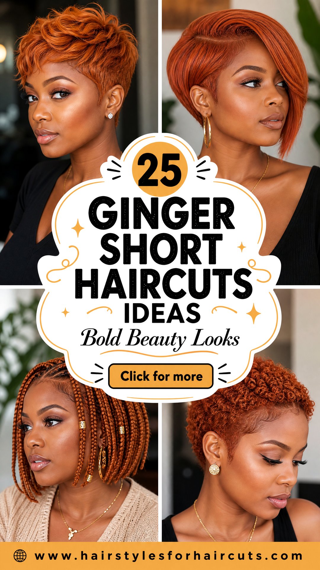 25 Ginger Short Haircuts for Black Women Bold Looks - 25 Ginger Short Haircuts for Black Women: Bold Looks