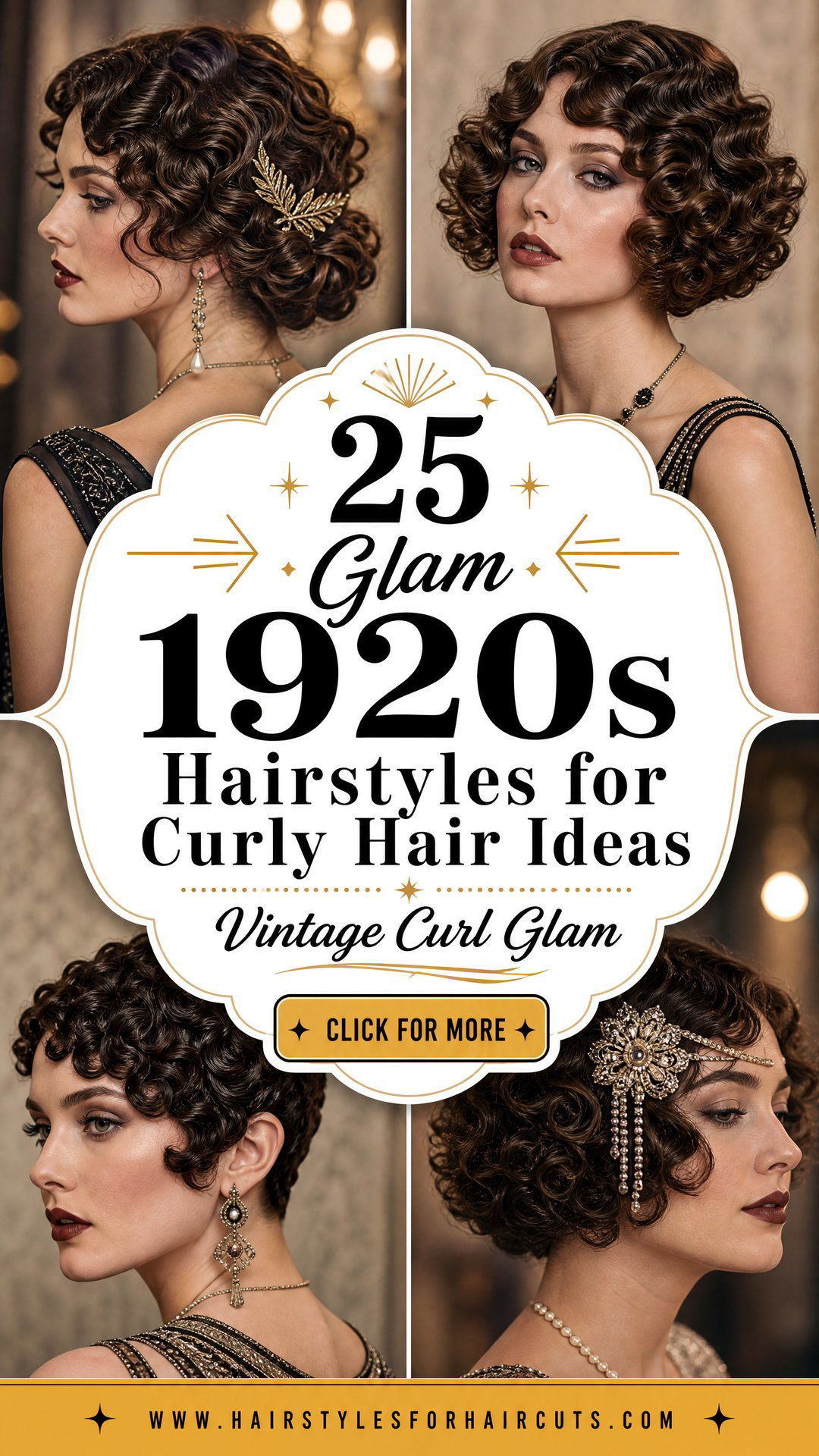 25 Glam 1920s Hairstyles for Curly Hair Ideas - 25 Glam 1920s Hairstyles for Curly Hair Ideas