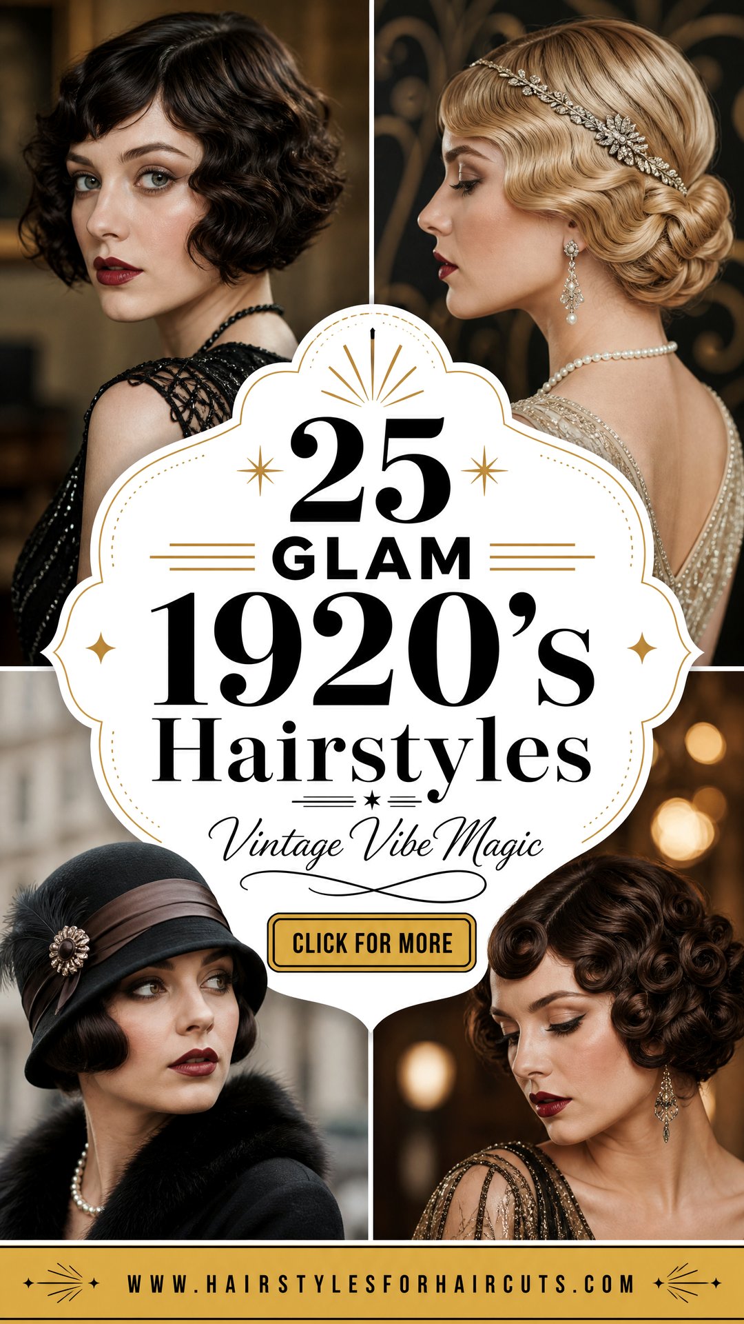 25 Glam 1920s Hairstyles for a Vintage Vibe - 25 Glam 1920’s Hairstyles for a Vintage Vibe