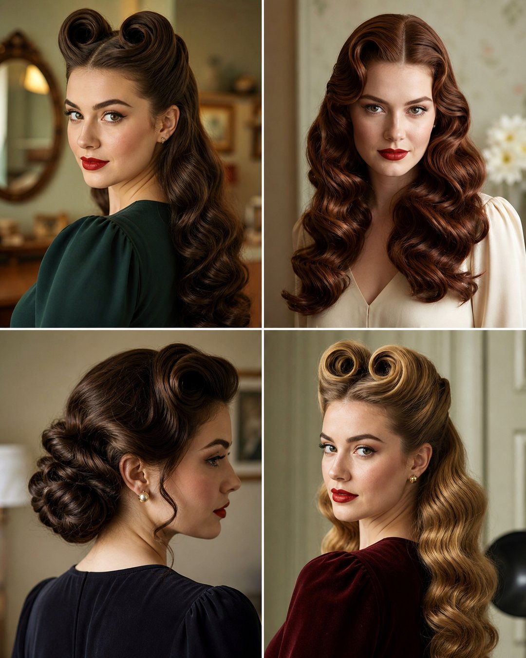 25 Glamorous 40s Hairstyles for Long Hair to Try Now