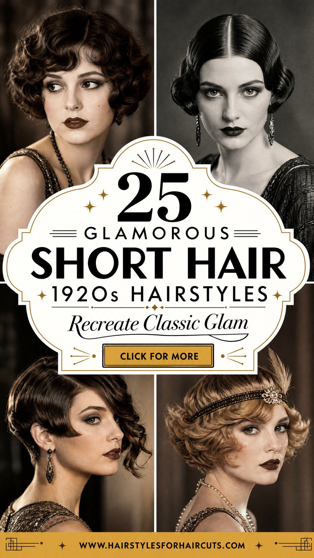 25 Glamorous Short Hair 1920s Hairstyles to Recreate - 25 Glamorous Short Hair 1920s Hairstyles to Recreate