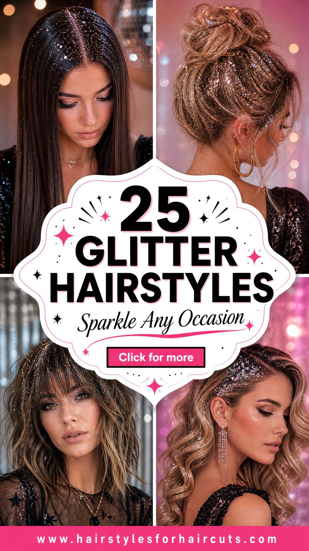 25 Glitter Hairstyles to Sparkle for Any Occasion - 25 Glitter Hairstyles to Sparkle for Any Occasion