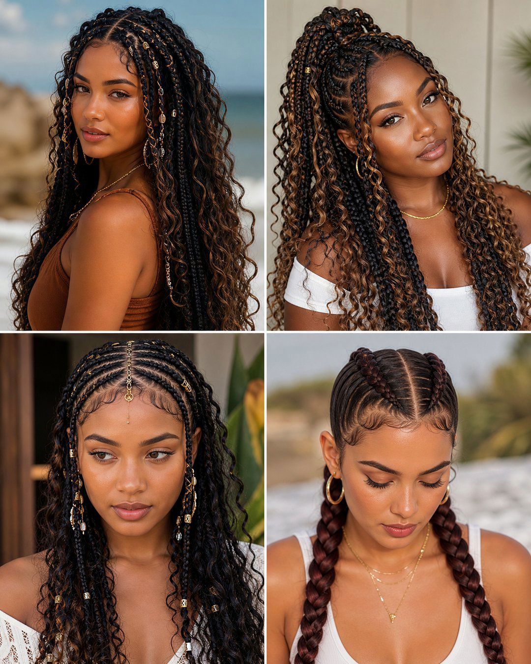 25 Goddess Braids Hairstyles for Black Hair Queens