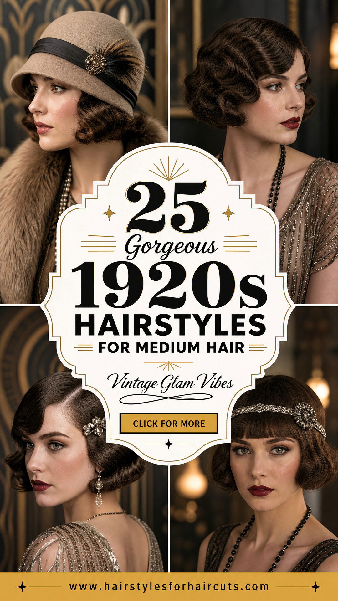 25 Gorgeous 1920s Hairstyles for Medium Hair to Try - 25 Gorgeous 1920s Hairstyles for Medium Hair to Try